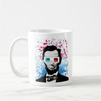Abraham Lincoln 3D Glasses Patriotic Red Blue