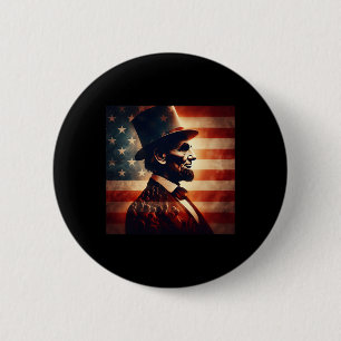 Abraham Lincoln 4th Of July Independence Day Ameri 2 Inch Round Button