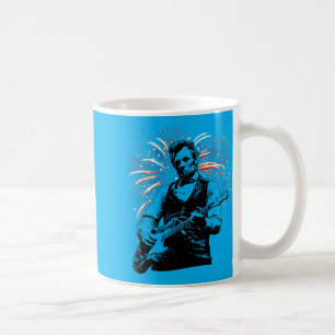 Abraham Lincoln Abe Lincoln Playing Guitar Retro Coffee Mug