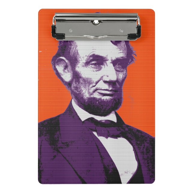 Abraham Lincoln alt  Mini Clipboard (Front)