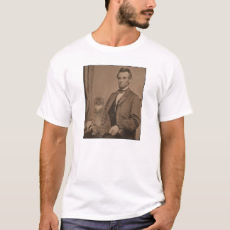 Abraham Lincoln and his cat "Gloria" T-Shirt