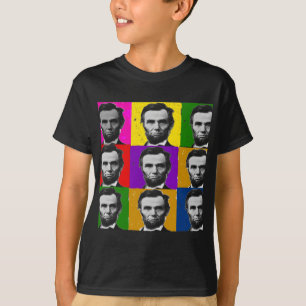 Abraham Lincoln Art Gifts---Unique 9 Photos T-Shirt