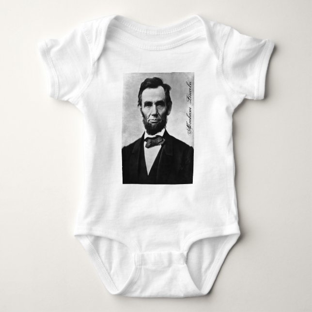 ABRAHAM LINCOLN BABY BODYSUIT (Front)