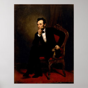 Abraham Lincoln by George Peter Alexander Healy Poster
