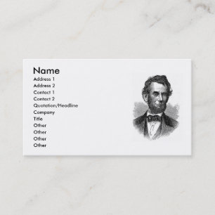 Abraham Lincoln Carte de visite