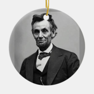 Abraham Lincoln Ceramic Ornament