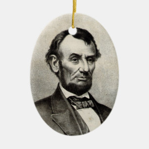 Abraham Lincoln Ceramic Ornament