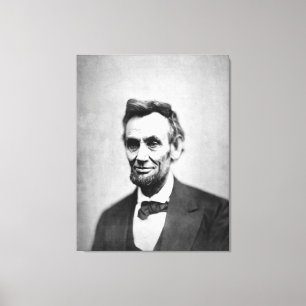 ABRAHAM LINCOLN Daguereotype by Alexander Gardner Canvas Print