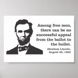 Abraham Lincoln Democracy Poster