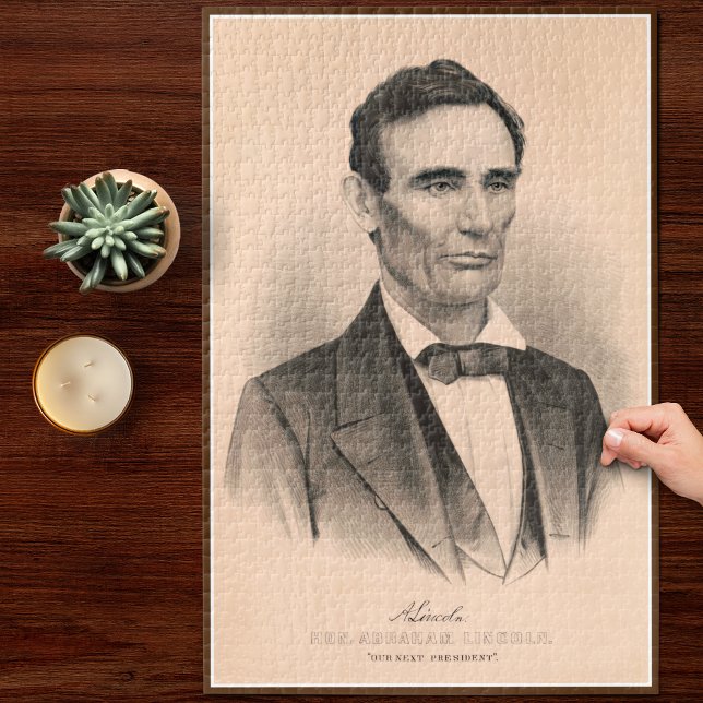 Abraham Lincoln Elected President 1860 Lithograph Jigsaw Puzzle (Creator Uploaded)