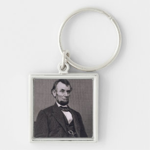 Abraham Lincoln, engraved from a photograph by Wil Keychain