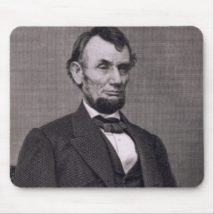 Abraham Lincoln, engraved from a photograph by Wil Mouse Pad