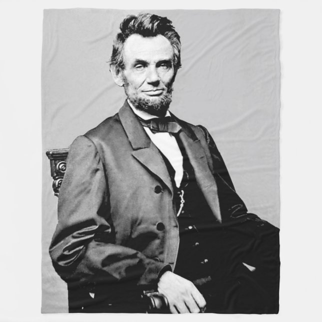 ABRAHAM LINCOLN FLEECE BLANKET (Front)