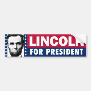 Abraham Lincoln For President Bumper Sticker