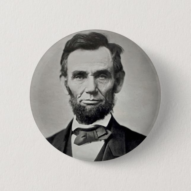 Abraham Lincoln Gettysburg Portrait 2 Inch Round Button (Front)