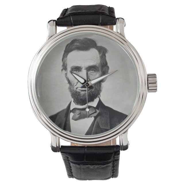 Abraham Lincoln Gettysburg Portrait Watch (Front)