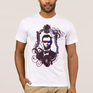 Abraham Lincoln in 3D Glasses T-Shirt