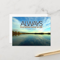 Abraham Lincoln Inspirational Quote "Always"