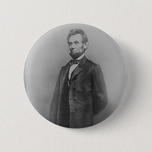 Abraham Lincoln, January 1864 2 Inch Round Button (Front)
