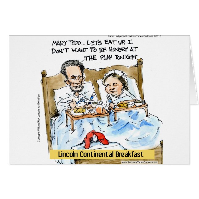 Abraham Lincoln & Mary Todd Breakfast In Bed (Front Horizontal)