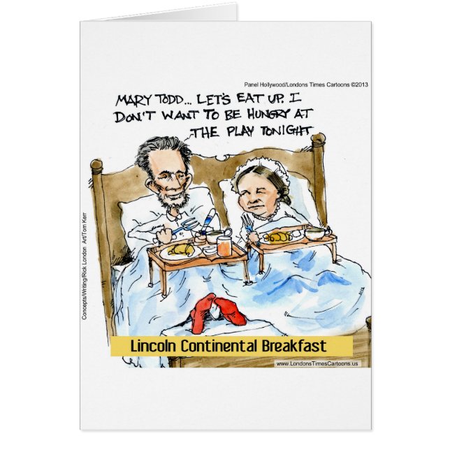 Abraham Lincoln & Mary Todd Breakfast In Bed (Front)