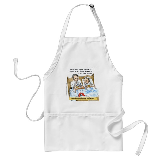 Abraham Lincoln & Mary Todd Breakfast In Bed Standard Apron (Front)