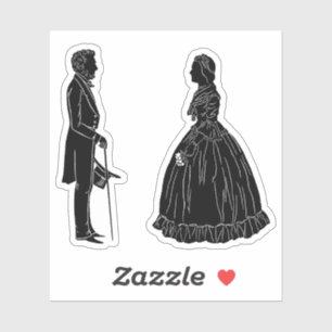 abraham lincoln mary todd lincoln silhouette