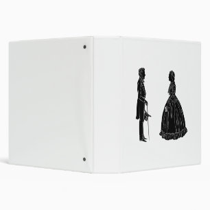 abraham lincoln mary todd lincoln silhouette binder