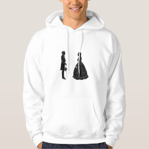 abraham lincoln mary todd lincoln silhouette hoodie