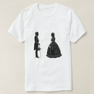 abraham lincoln mary todd lincoln silhouette T-Shirt