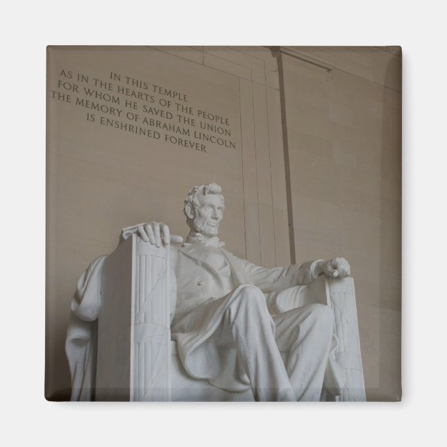 Abraham Lincoln Memorial Washington DC magnet (Front)