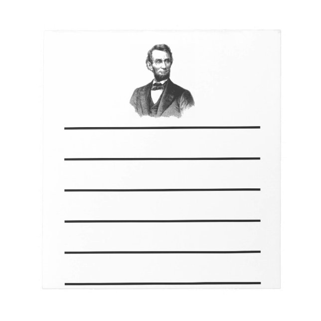 Abraham Lincoln Notepad (Front)