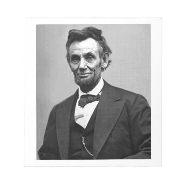 Abraham Lincoln Notepad (Front)