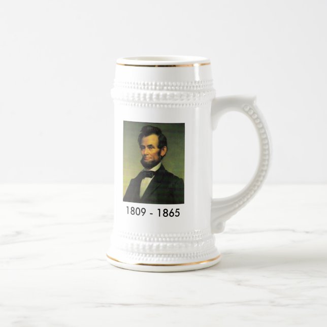 Abraham Lincoln Painting Bicentennial Stein (Right)