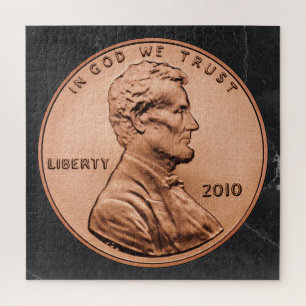 Abraham Lincoln   Penny Jigsaw Puzzle