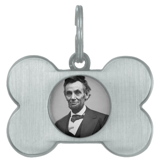 Abraham Lincoln Pet ID Tag (Front)
