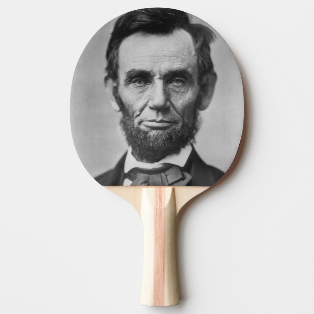 Abraham Lincoln Ping Pong Paddle (Front)