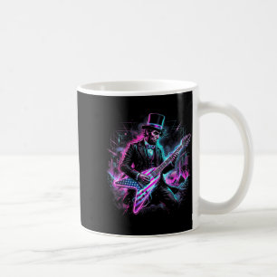 Abraham Lincoln Playing Electric Guitar Abe Funny Coffee Mug