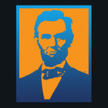 Abraham Lincoln Pop Art Poster<br><div class="desc">Enjoy this colorful Abraham Lincoln Pop Art digital imagery…</div>