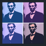 Abraham Lincoln Pop Art Poster<br><div class="desc">pop art design</div>