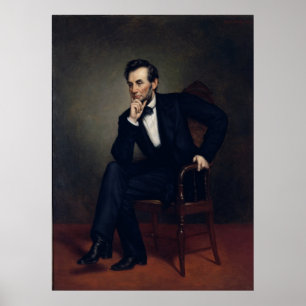 Abraham Lincoln Portrait by George Healy Poster