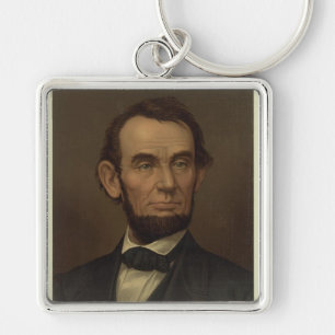 Abraham Lincoln Portrait Keychain