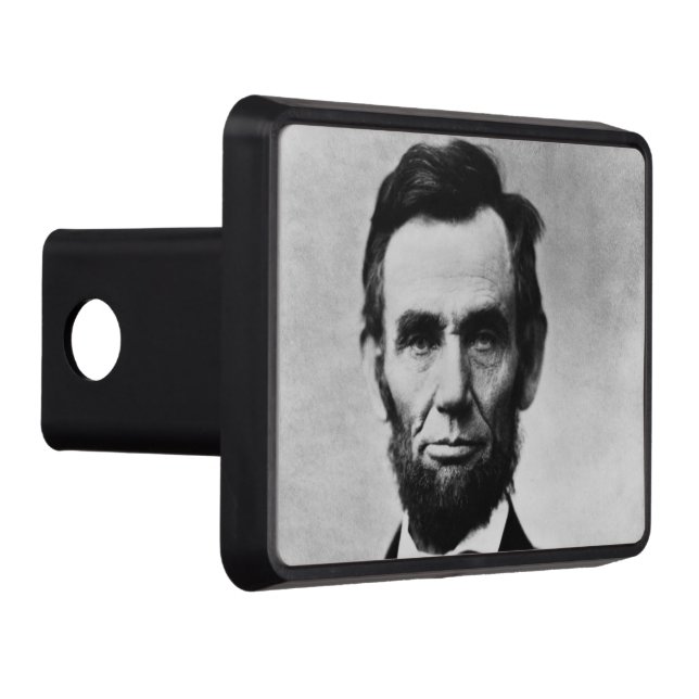 Abraham Lincoln Portrait Trailer Hitch Cover (Right)