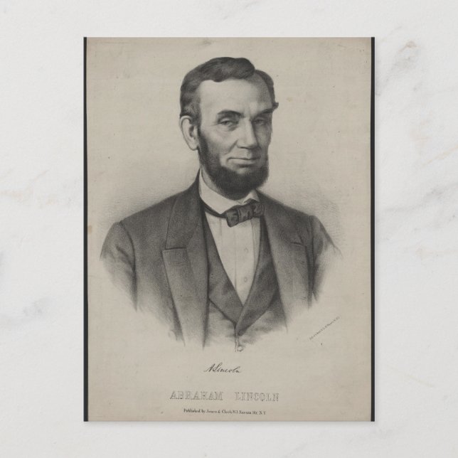 Abraham Lincoln Postcard (Front)