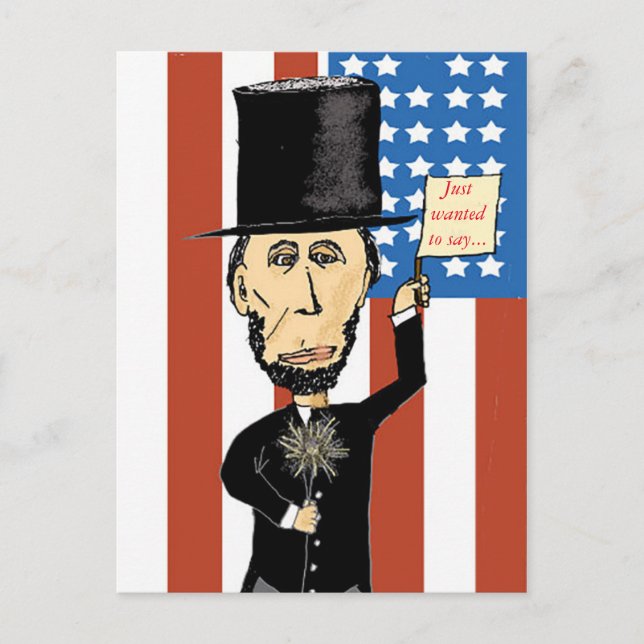 Abraham Lincoln Postcard (Front)