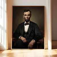 Abraham Lincoln Poster Art Print, US President Wal