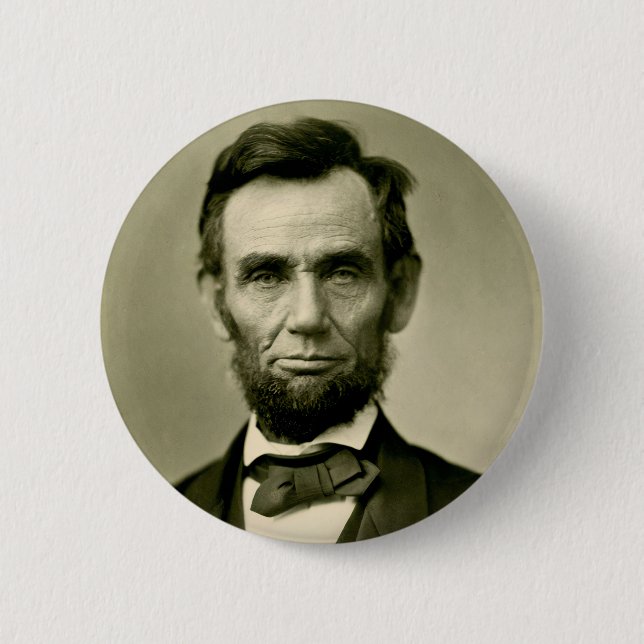 Abraham Lincoln president usa united states americ 2 Inch Round Button (Front)
