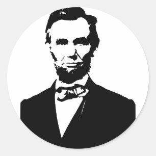 Abraham Lincoln President USA United States Classic Round Sticker