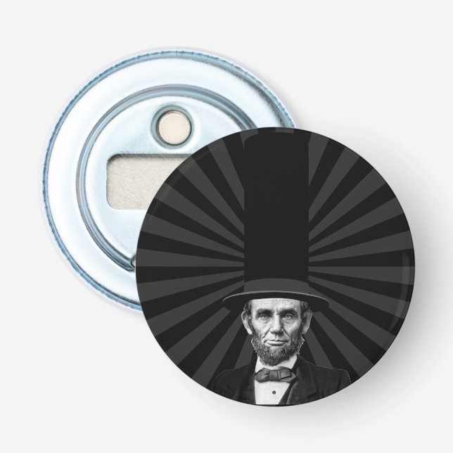Abraham Lincoln Presidential Fashion Statement Bottle Opener (Front)