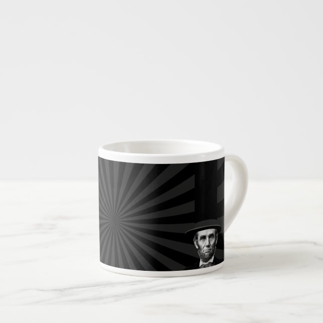 Abraham Lincoln Presidential Fashion Statement Espresso Cup (Front Right)